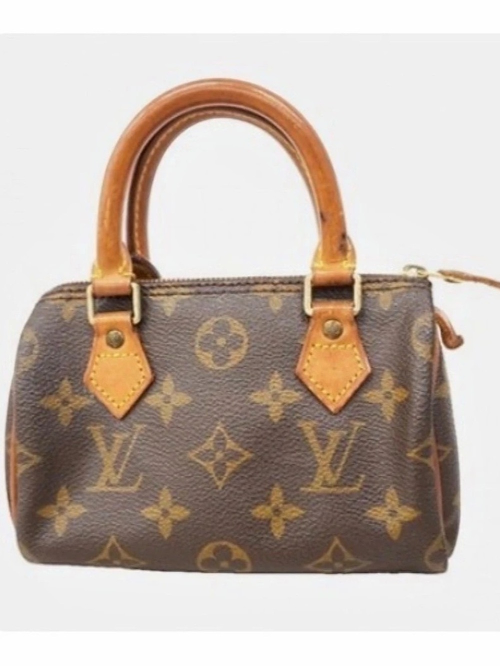 Louis Vuitton Mini Speedy M415 Monogram Mini Satchel in Brown